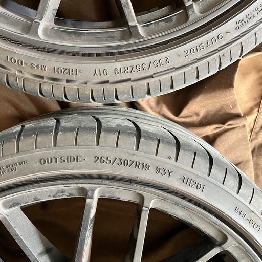 ベンツ Cクラス W205 / C205 アルミAMG　19インチ 4本セット