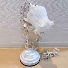 アンティークフラワースタンド ライト ジャンク品の画像
