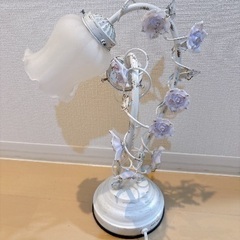 アンティークフラワースタンド ライト ジャンク品の画像