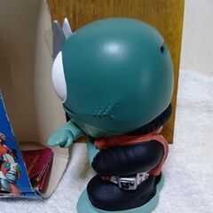 貴重！仮面ライダー1号ソフビ貯金箱の画像