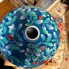 染錦　ざくろ　花瓶の画像