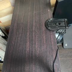 デスク　机　サイド棚有りの画像