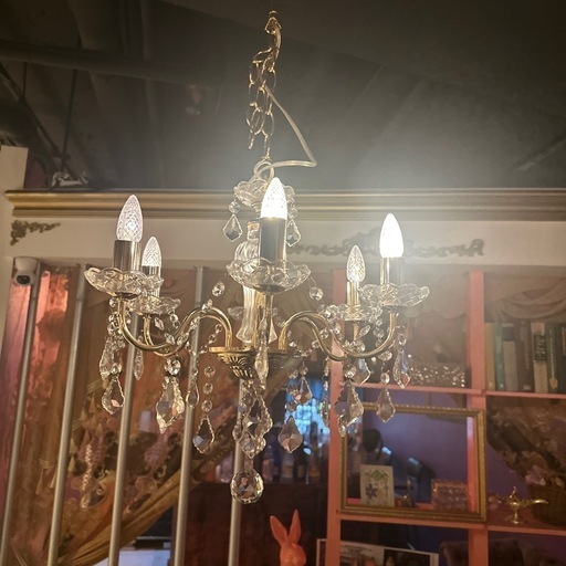 美品！Francfranc アントイン シャンデリア 6灯 ゴールド アントイン シャンデリア 6灯 ゴールド | Francfranc（フランフラン