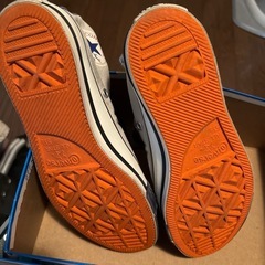 コンバース　24.5cm　白✖️青　の画像