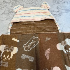 ANAオリジナル Disney KIDEA フード付きバスタオルの画像