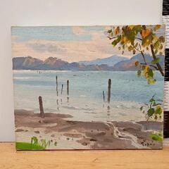 0802-256 額縁　油絵の画像