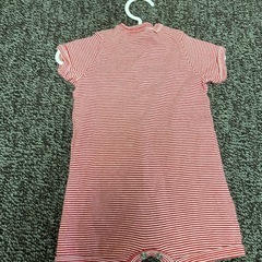 【美品】プチバトー　60cm 半袖ロンパースの画像