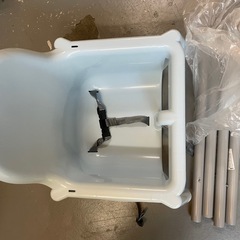 【美品】IKEA ベビーチェア ライトブルーの画像