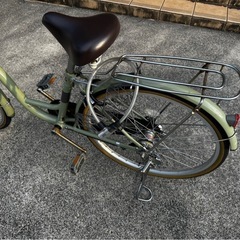 【受け渡し予定者決まりました】あさひ　自転車　ライトグリーン の画像