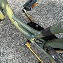 【受け渡し予定者決まりました】あさひ　自転車　ライトグリーン の画像