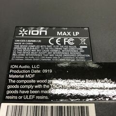 ION Audio Max LP　スピーカー内蔵レコードプレーヤーの画像