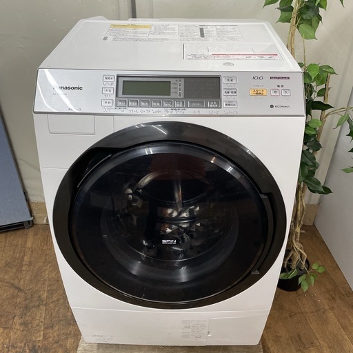 R423 ☀️ ジモティー限定特別価格！ Panasonic ドラム式洗濯乾燥機 (洗濯：10㎏ 乾燥：6㎏) 15年製 NA-VX8