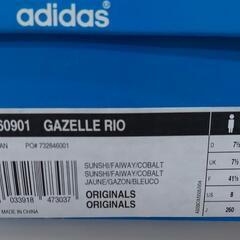 adidas GAZELLE RIO 560901 アディダス ガゼル ガッツレー リオ スニーカー ブラジルカラー イエロー ブルー グリーン 26cm 8インチの画像
