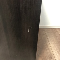 2段の収納棚　黒の画像