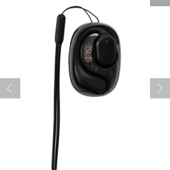 オープンイヤーワイヤレスイヤホン Bluetooth ブラック 3COINSの画像