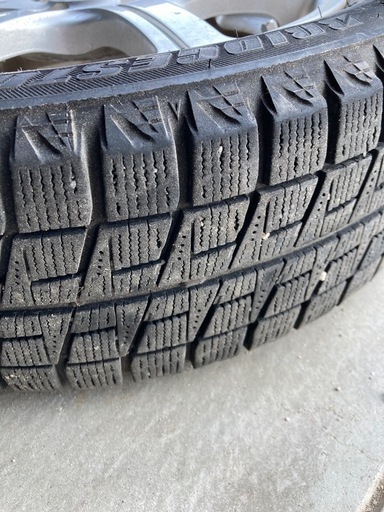 155/65R14 スタッドレスタイヤ+アルミホイール4本 (ムームー