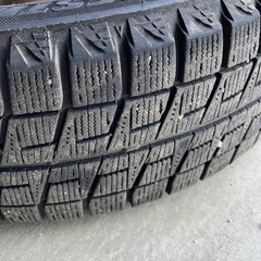 155/65R14 スタッドレスタイヤ+アルミホイール　4本の画像