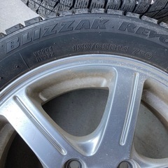 155/65R14 スタッドレスタイヤ+アルミホイール　4本の画像