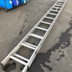 ALINCO 住宅用2連ハシゴ BXV70 伸縮梯子 全長7m 縮長4m 耐荷重100Kg アルミ ラダー 中古品 ④の画像