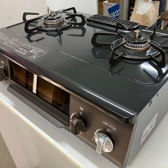 W 2508-080 パロマ ガステーブル 都市ガス IC-S37BM-L 23年製 通電確認済 キズ汚れ有りの画像