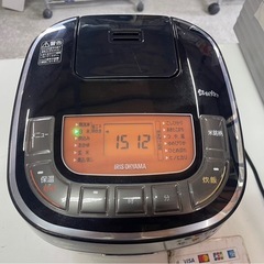 アイリスオーヤマ　IRIS OHYAMA　マイコンジャー炊飯器　RC-MC50-B　5.5合　2020年製　銘柄炊き　極厚火釜　一人暮らし　自炊　稼働確認済　中古　③の画像
