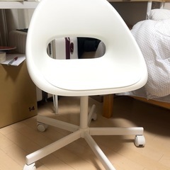 IKEA/イケア LOBERGET/MALSKAR 回転チェア ホワイトの画像