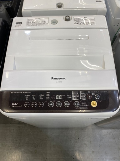 Panasonic 全自動洗濯機　NA-F60PB9 6.0kg 2016年製