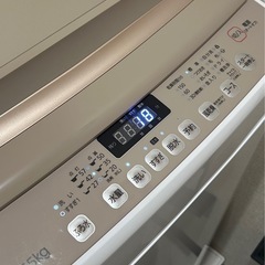 【美品】ハイセンス　洗濯機　シャンパンゴールド  7.5kg インバーター HW-DG75Cの画像