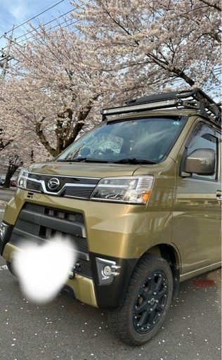 ハイゼットカーゴ　　LEDバーライト　ルーフラックセット