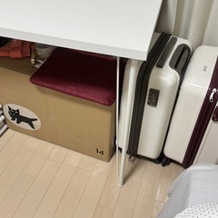 美品 ニトリ デスクプレフェセット(天板118WH/ワイヤーレッグ69WH) の画像