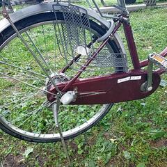 自転車　24インチ　カゴ付き　ギア付き　ライト付き　ベル付き　の画像