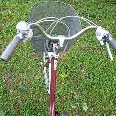 自転車　24インチ　カゴ付き　ギア付き　ライト付き　ベル付き　の画像