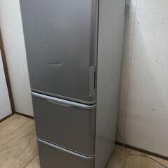 SHARP シャープ 冷蔵庫 SJ-W356J-S 350L 幅60.0cm スリムタイプ 両開き 3ドア 2022年製 【糸島市内 送料無料】250320-3の画像