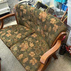 　中古現状　三越家具 高級 ブルージュ カントリー調 クラシック 応接セット　ソファー テーブル　アームソファー の画像