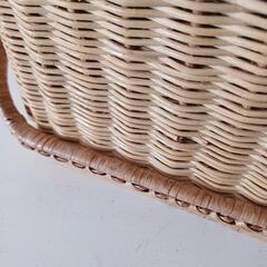 shiturae select カゴ バスケット 収納 ラタン 藤 レトロ 古道具の画像