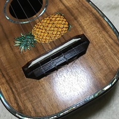 レア Kブランド パイナップルソプラノロングネックウクレレ KK-201PP ソフトケース付の画像