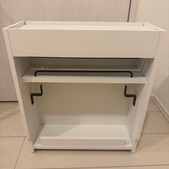 Wi-Fiルーター収納ラック/コードケース(ホワイト)の画像