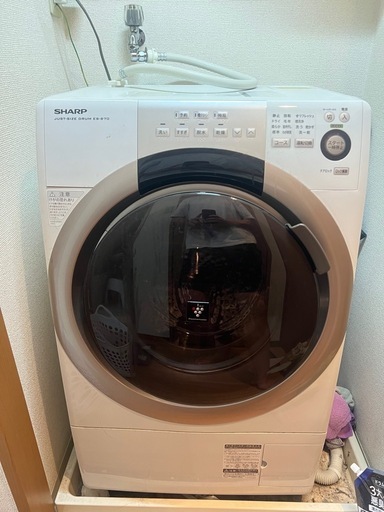 【本日来れる方限定価格
】SHARP ドラム式洗濯機 ES-S70　