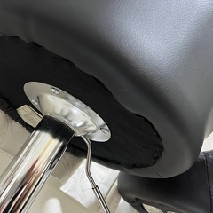 カウンターチェア2脚　黒の画像