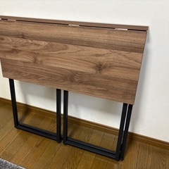 折りたたみデスク Nポルダ(ミドルブラウン) 【8月9日引渡約束済】の画像