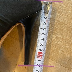 中古★美品★サンダル 黒 サイズ22cmヒール12cmの画像