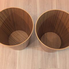 SAITO WOOD ゴミ箱（2個）サイトーウッドの画像
