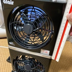新品　2012年製小型扇風機　クレールツインファンの画像