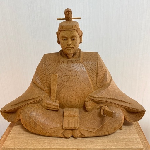 井波彫刻　名工　宝作 謹作　『 木彫　菅公 』 共箱　欅　置物　天神 BJ050 Yahoo!オークション - 井波彫刻 日展作家大野晃一作 木彫 菅公