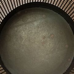 【決定済】ゴミ箱　ダストボックス　金属　メタル　シルバー　メッキ　ごみ箱の画像