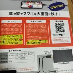 未使用　スマホを大画面に映すの画像