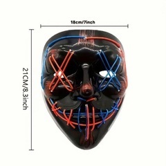LEDライトアップデュアルカラーハロウィンマスクの画像