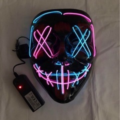 LEDライトアップデュアルカラーハロウィンマスクの画像
