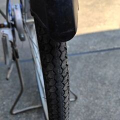綺麗です。 新品鍵付　ステンレスハンドル 26インチ自転車の画像