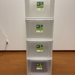 【4個セット】アイリスオーヤマ チェスト ESD 深型 収納ケース（中古）※読谷村受け渡し／1,000円の画像